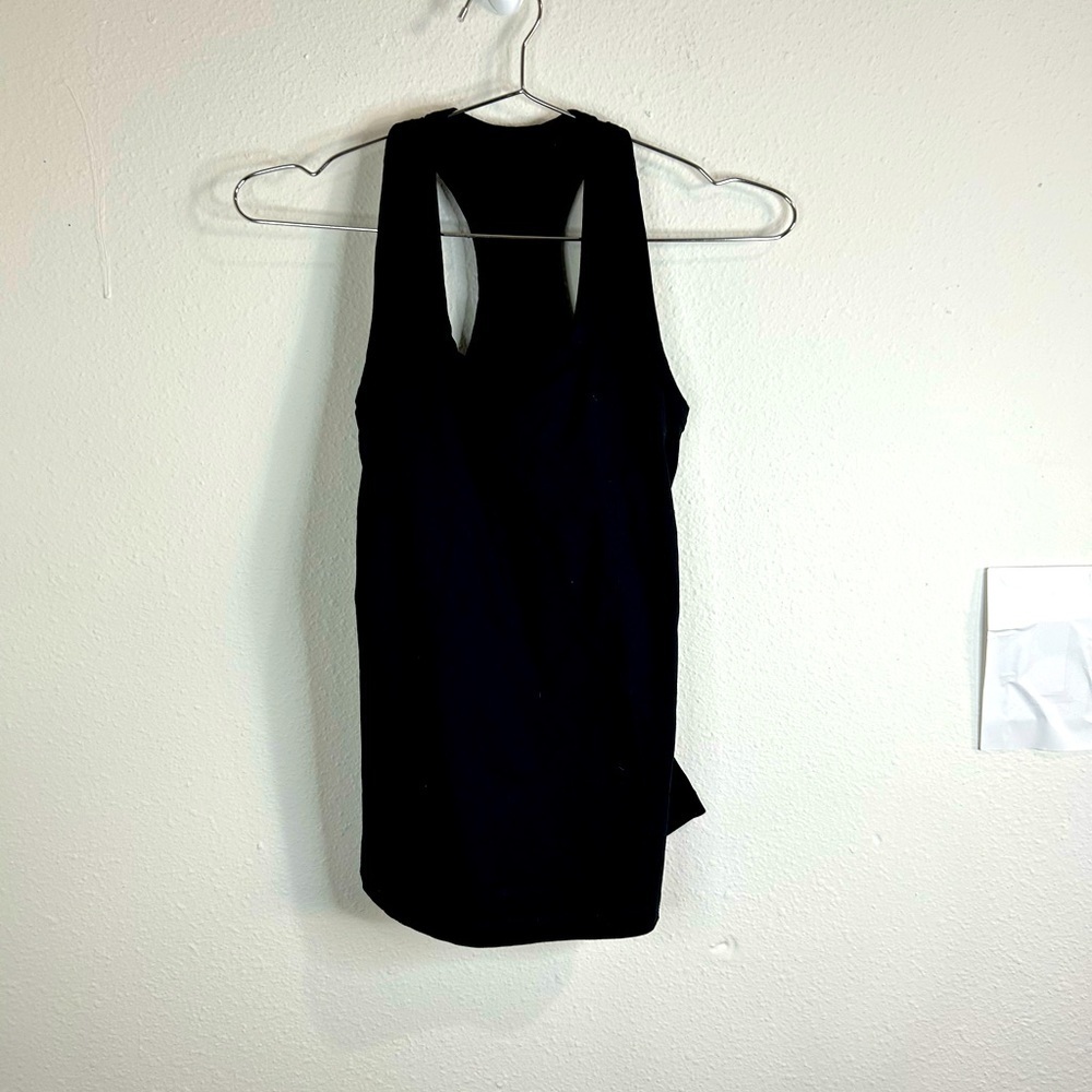BeMaternity Racerback Tank XS Ingrid Isabel Black Active Stretch Pregnancy Wear